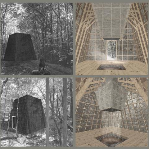 Projet Compluvium - P+S Estudio de Arquitectura - Forêt monumentale 2 - Métropole Rouen Normandie